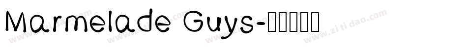 Marmelade Guys字体转换